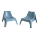 Pair of Bunso children's outdoor armchairs by Ikea Design Thomas Sandell