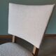 Art Deco white boucle chairs
