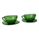 2 large green cups - Vereco.