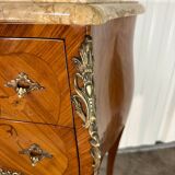 Louis XV style bedside table in marquetry