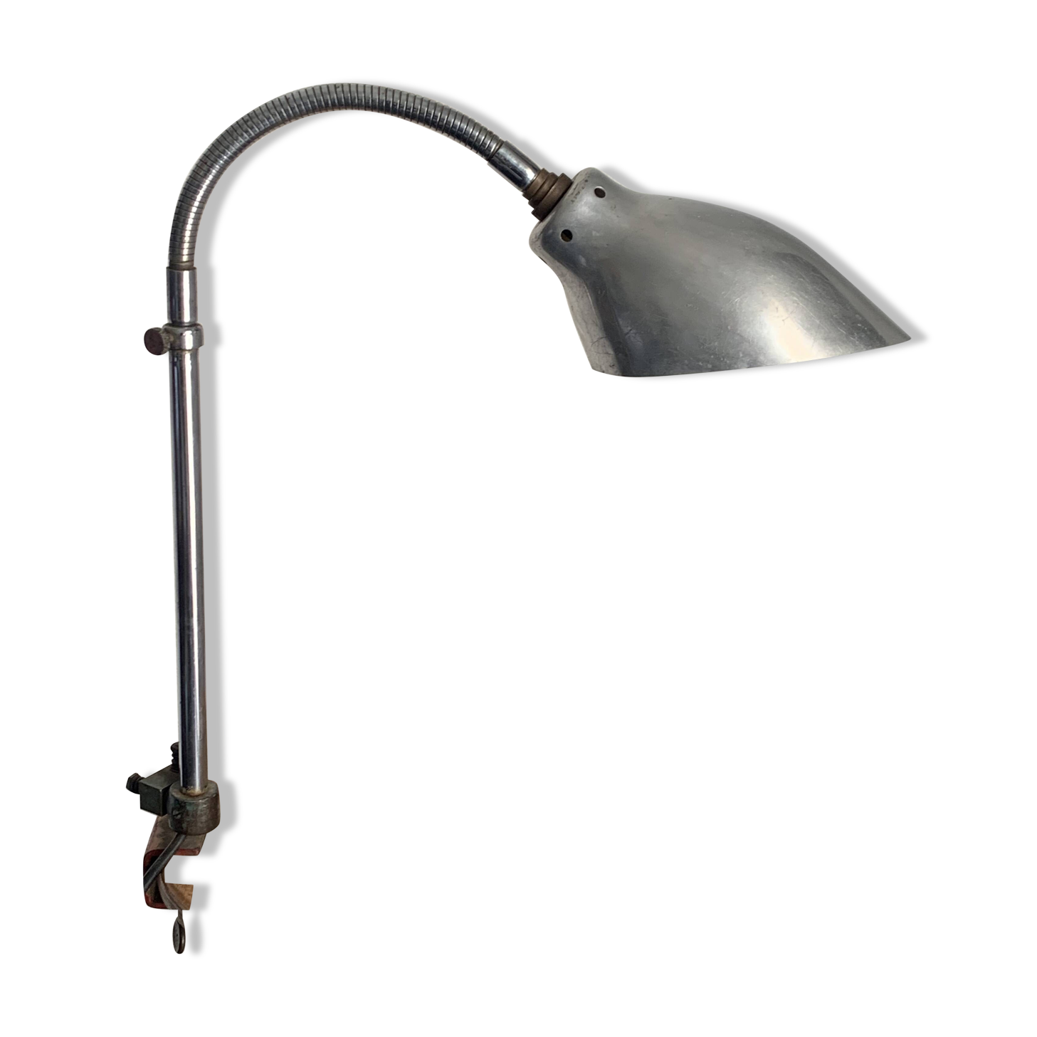 Vintage 1950s industrial workshop factory lamp KI-E-KLAIR - 80 cm