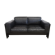 Bastiano by Afra and Tobia Scarpa edition Knoll 60s black leather sofa