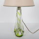1950s glass table lamp by Kristalunie Maastricht, Netherlands