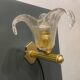 Venetian Murano Glass Brass Sconces Set of 2 1960’s