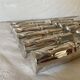 Silver bamboo knife rests from the 1980s.