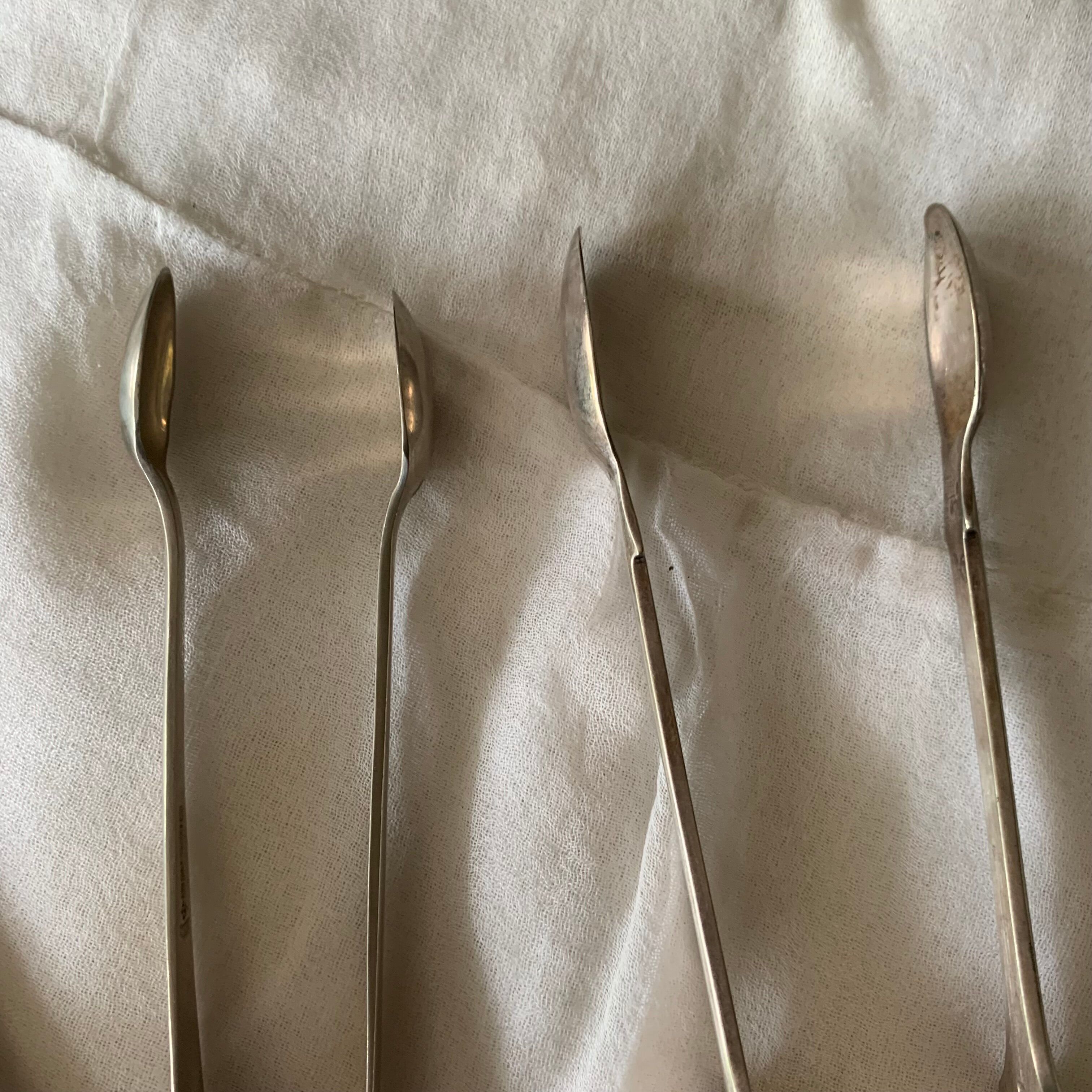 Silver metal cutlery lot