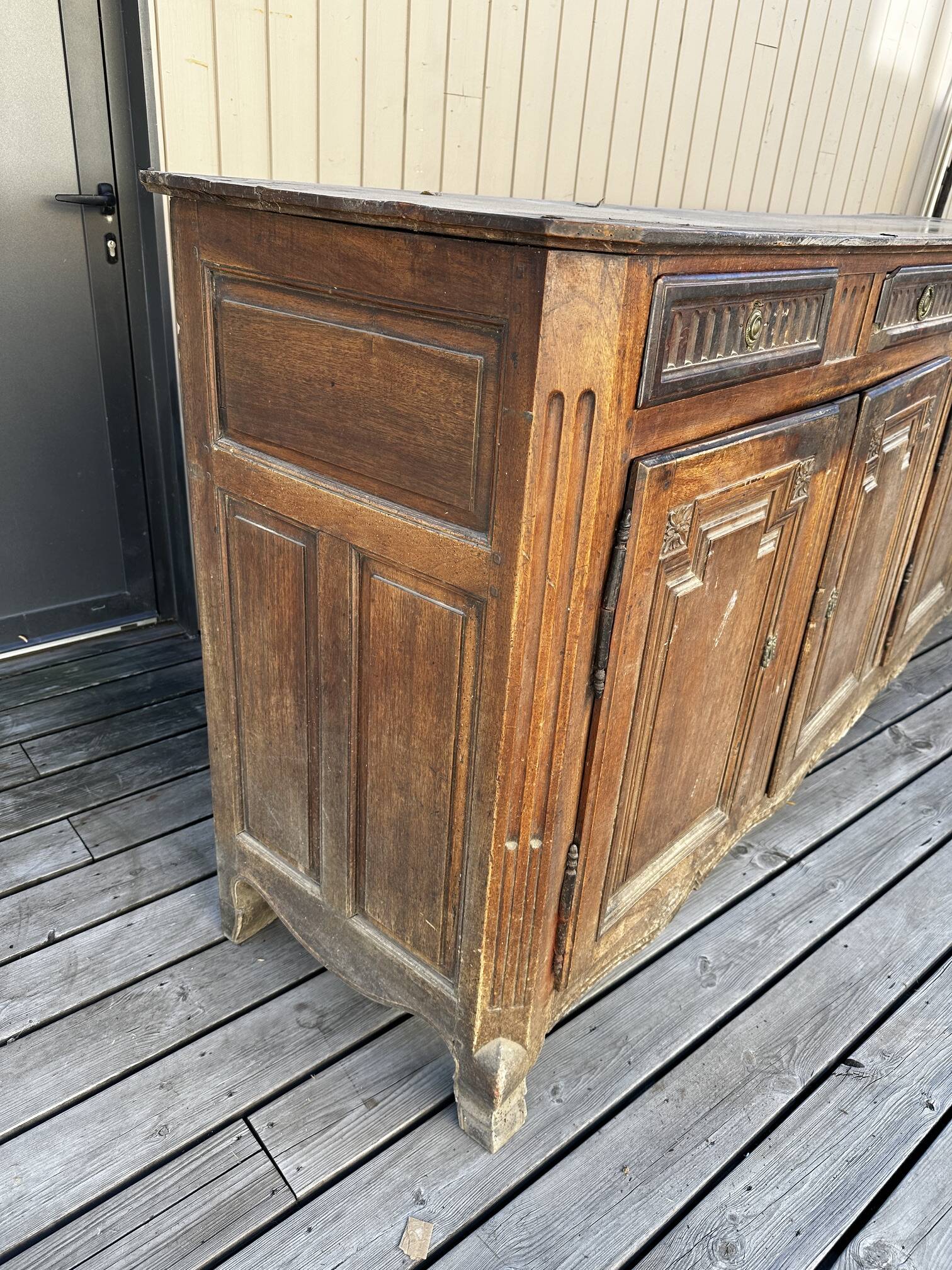 Eighteenth-century walnut enfilade