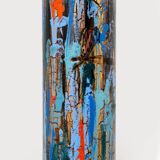 Italian Enamelled Brass Floor Lamp by Angelo Brotto for Esperia, 1960s