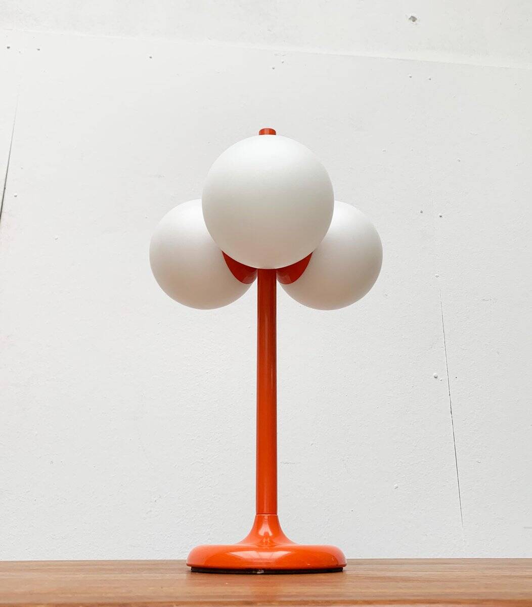 German table lamp from the mid-century space age by Kaiser Idell / Kaiser Leuchten.