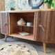 Low wooden sideboard