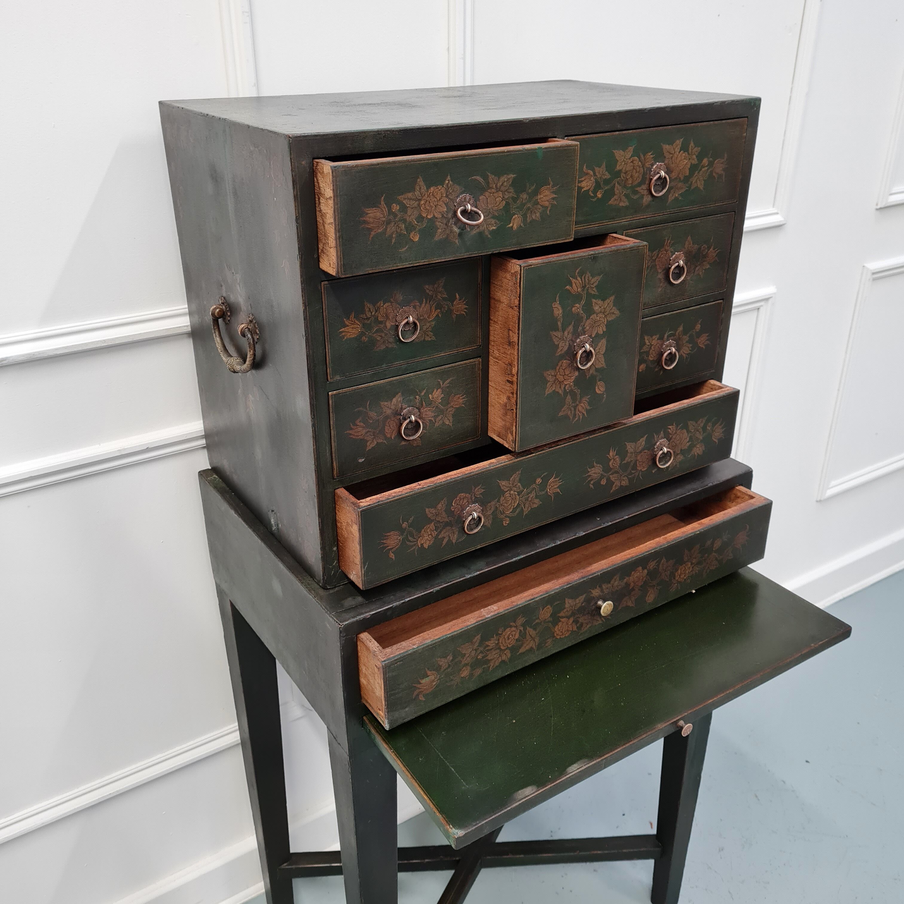 Decorative quality collectors antique cabinet c1880