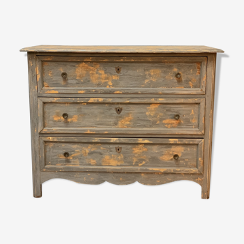 Commode 1900 bois peint