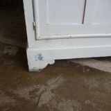 Old white patina workshop cabinet