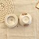 Vintage white porcelain sugar bowl and cottage core floral pattern