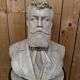 White marble bust of a male portrait – 19th century.
