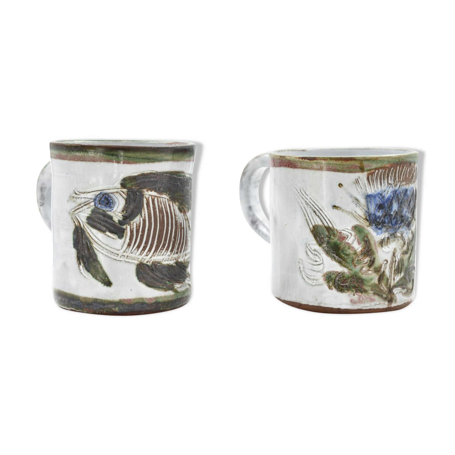 Pair of cups Thilor Vallauris