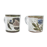 Paire de tasses Thiry Vallauris