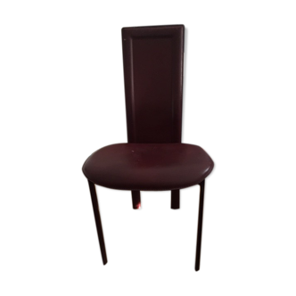 Cattelan design leather burgundy chair