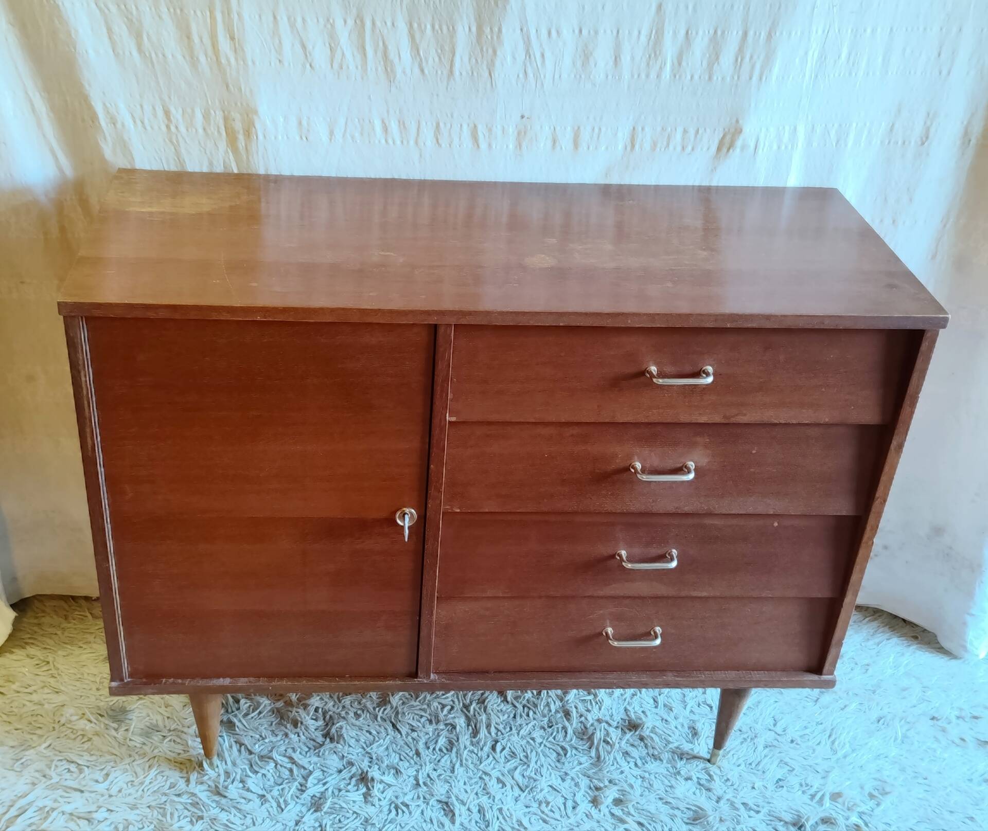 Vintage wooden sideboard / buffet - mid 20th century