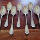 Christofle, Paris - Set of 7 dessert spoons - Empire style