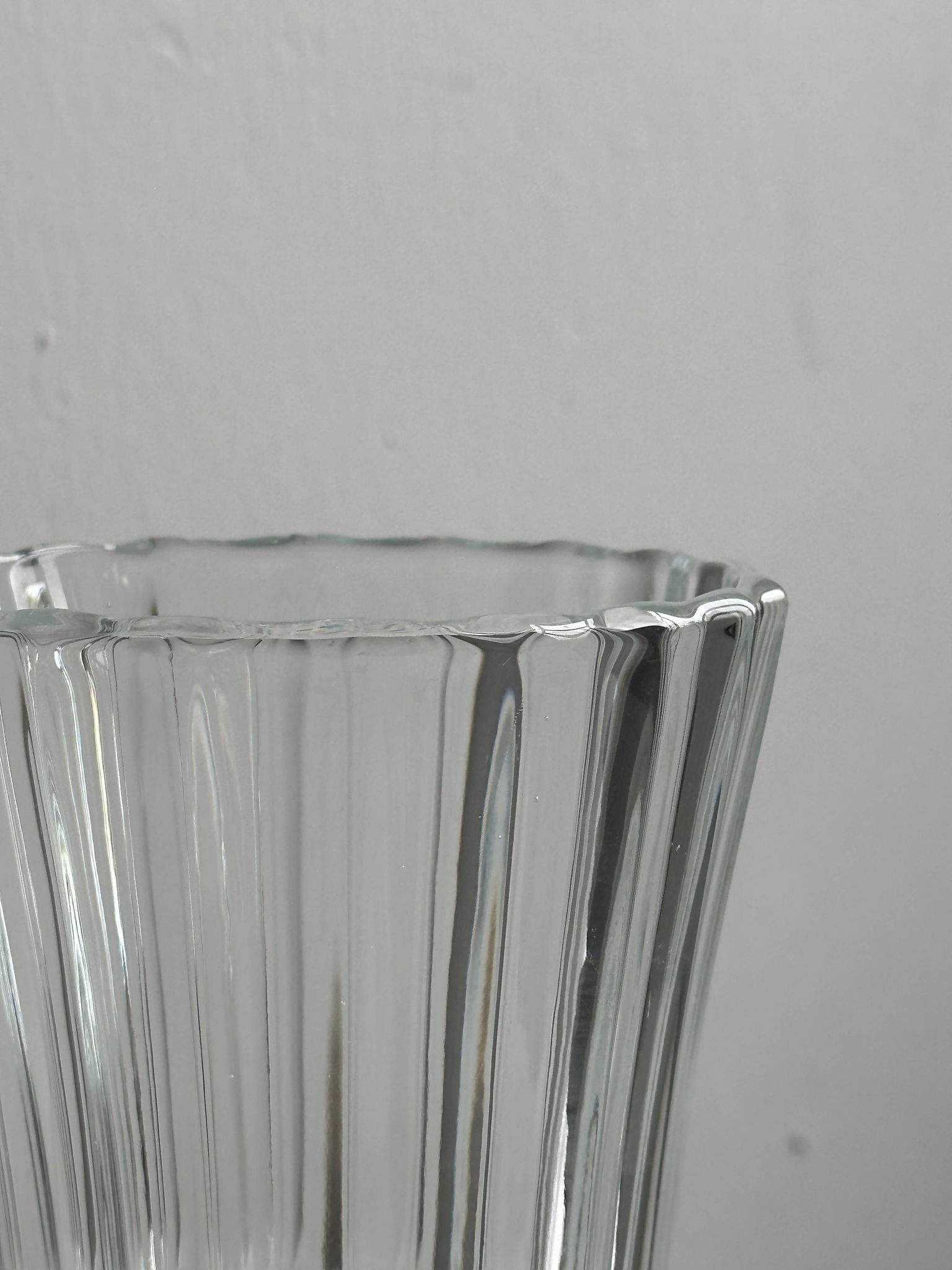 Vintage pressed glass vase
