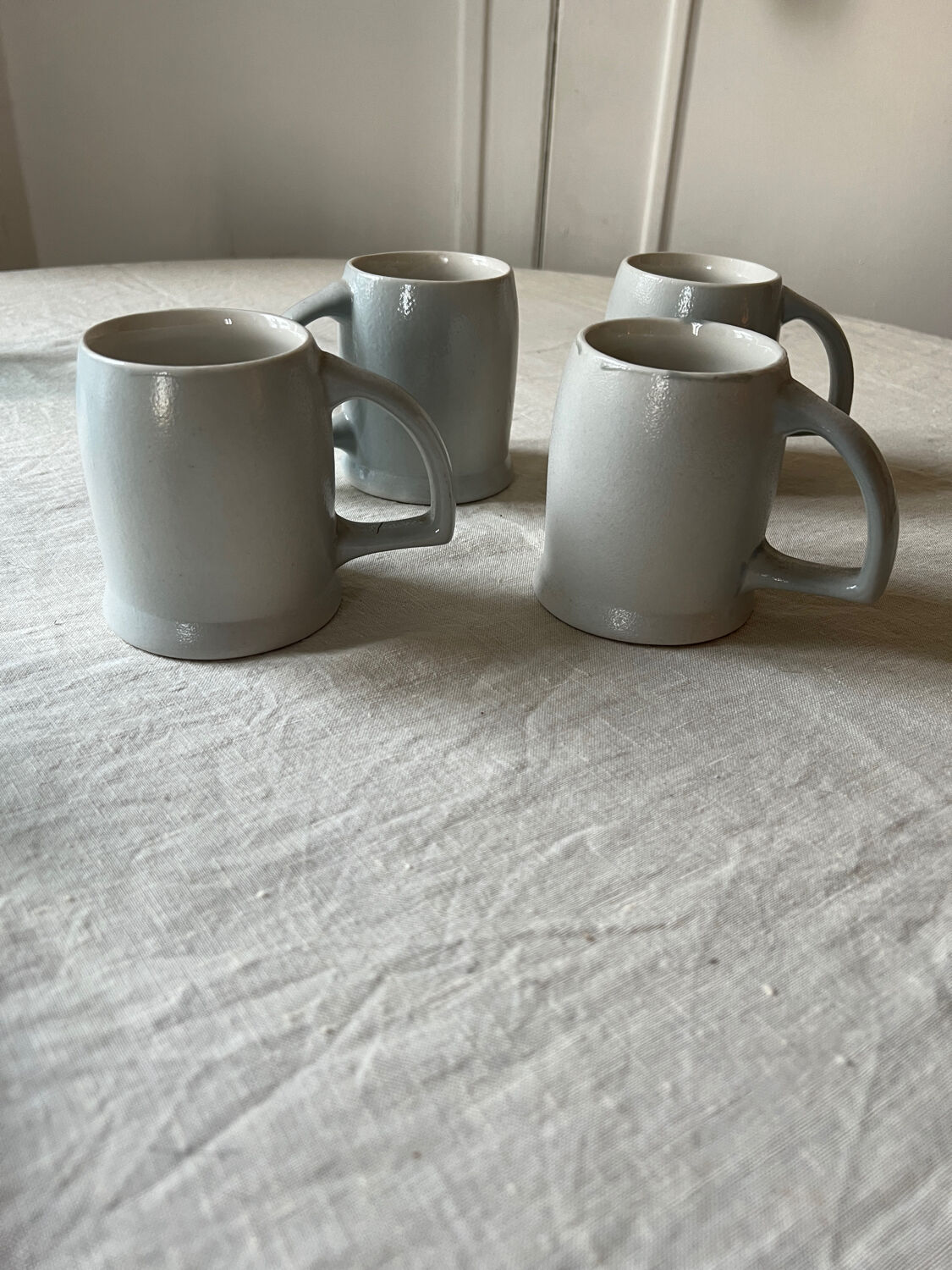 Beer mugs in Alsace stoneware