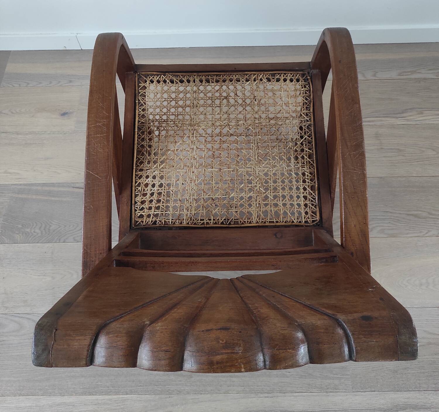 Burmese teak armchair