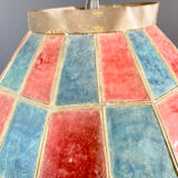 Mother-of-pearl and brass hanging lamp