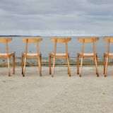5 chairs by Thibault Desombre, 1990