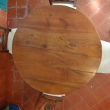Table winegrower XIXth in cherry tree diameter 1.00 m