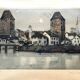Ancienne gravure Les Deux tours signée Dauphin début XXème