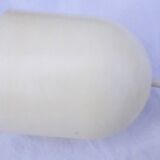 Glass suspension forming a bulb.