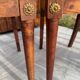 Set of four antique Louis XVI style chairs, wood and cane