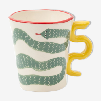 Mug motif serpent