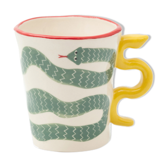 Mug motif serpent