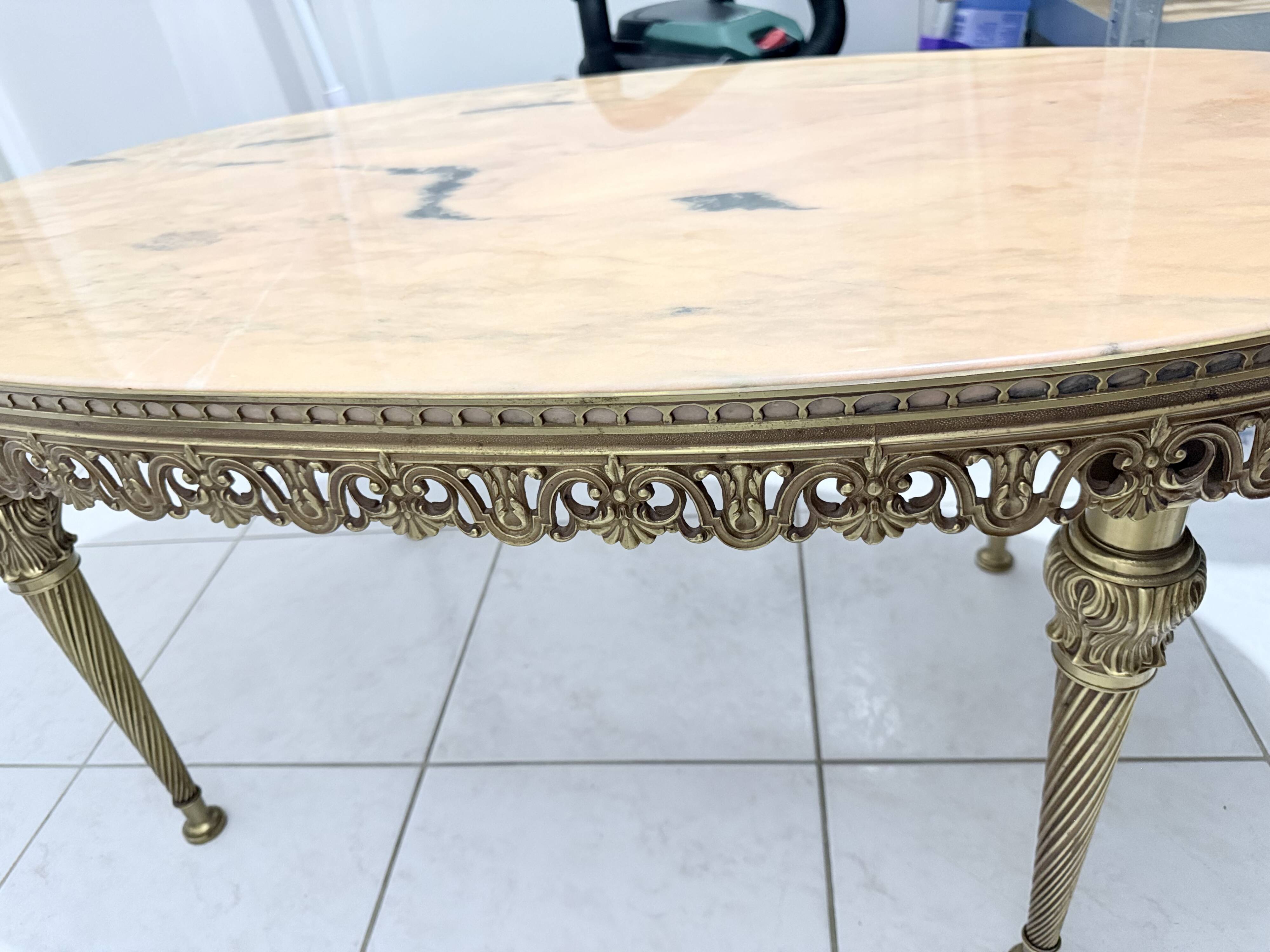 Marble coffee table