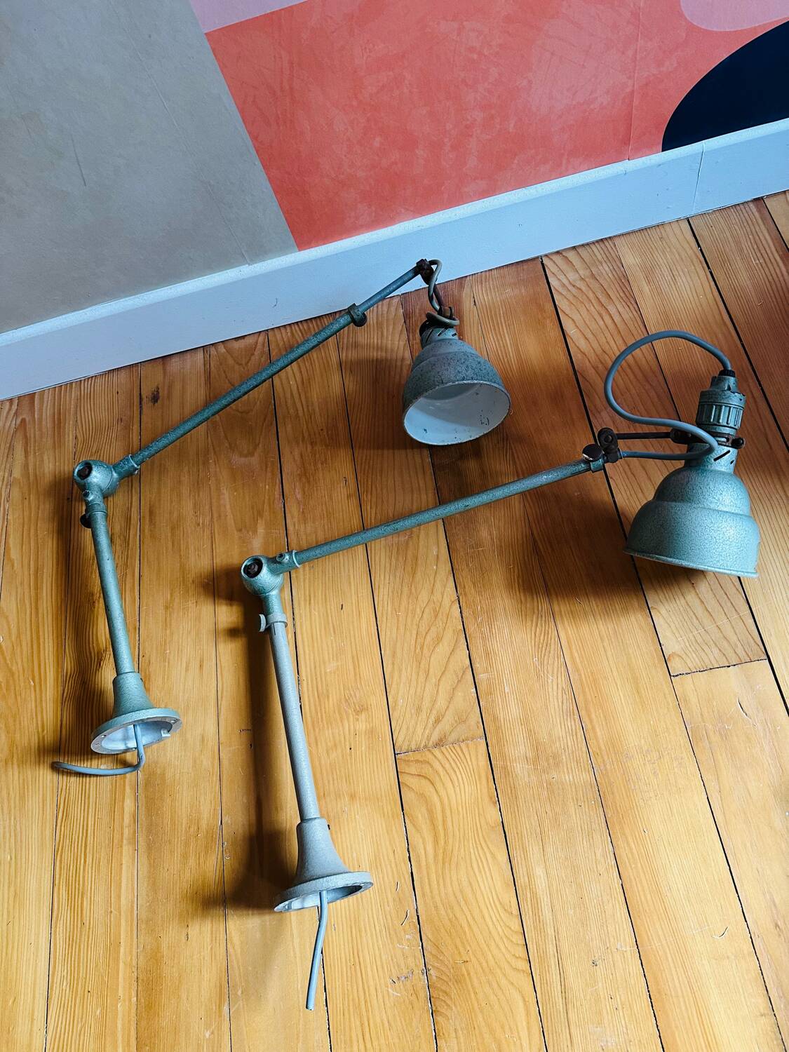 Industrial workshop wall lights