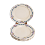 6 assiettes plates terre de fer