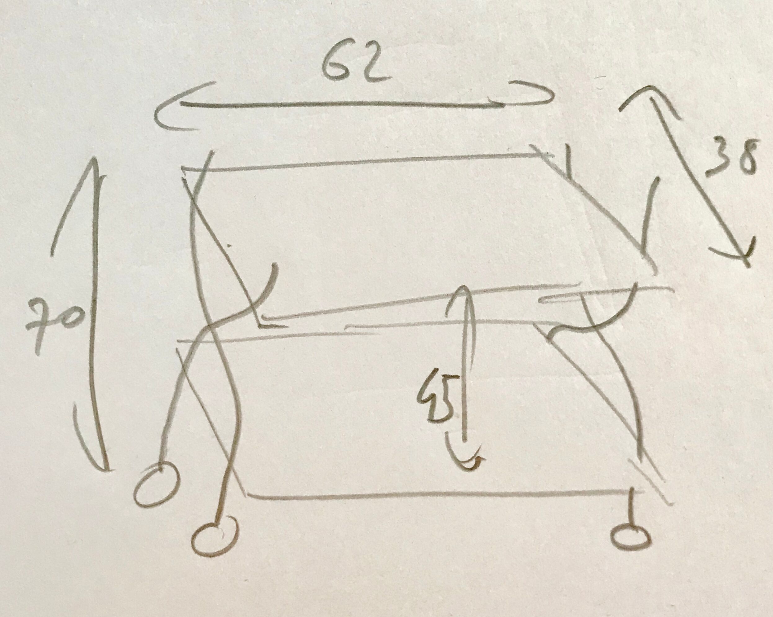 Rolling dessert Italian design year 50-60