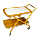 Scandinavian trolley in blond cherry 1960