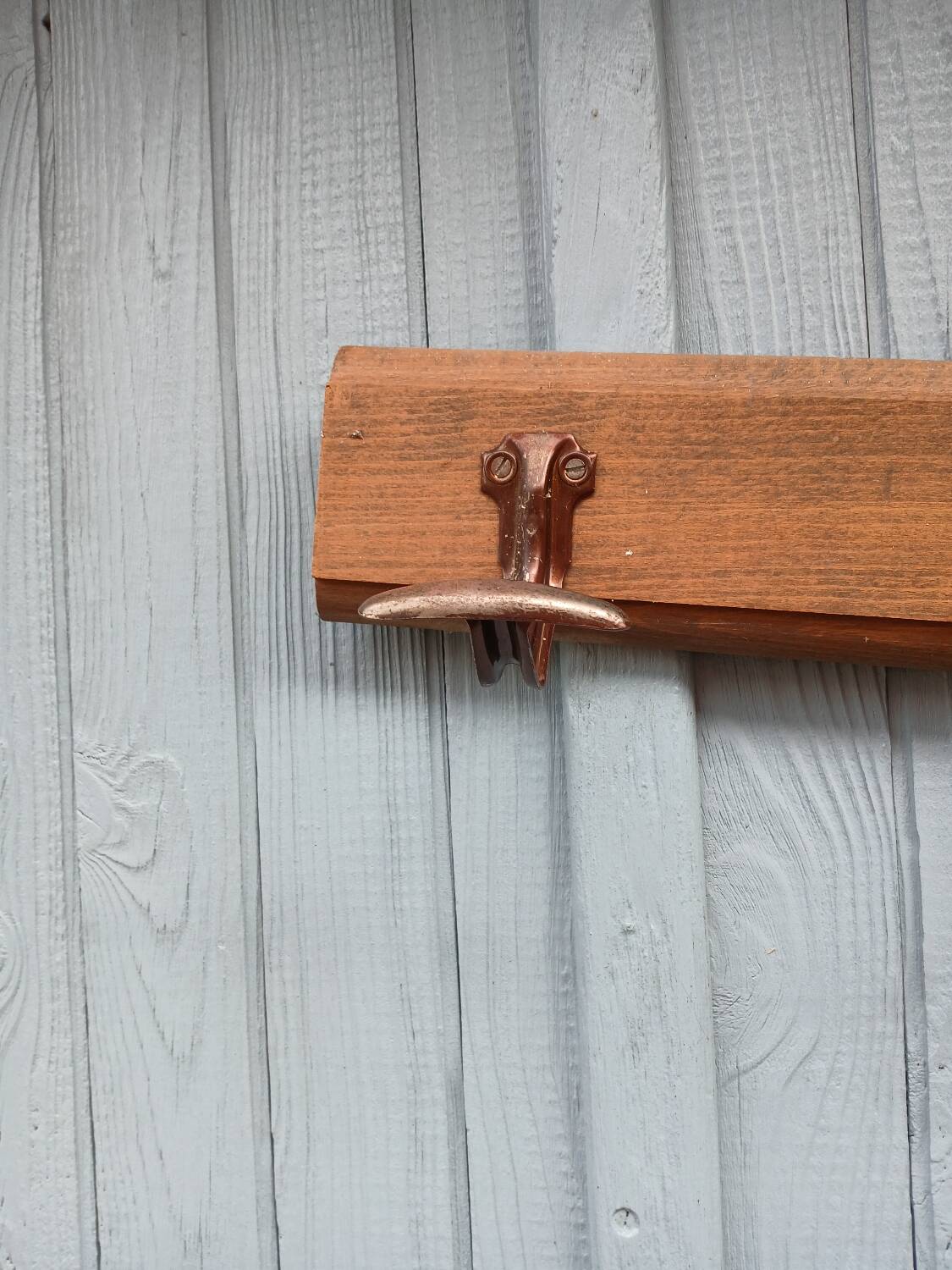 Antique wall coat rack