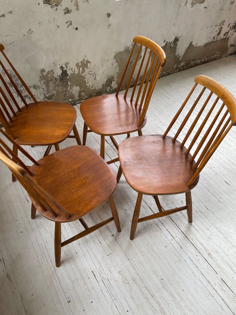 4 Scandinavian chairs Sweden Stolfabrik