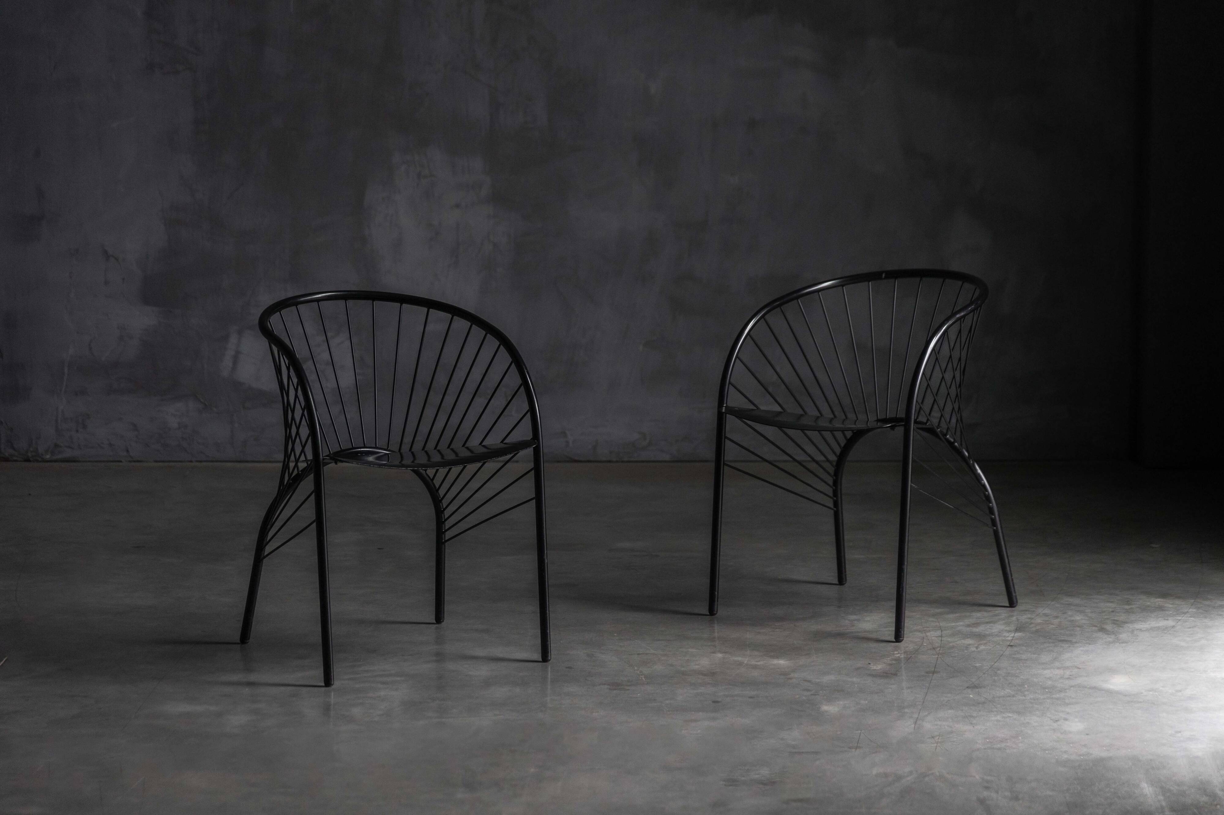 "Lizzie" chairs by Regis Portier for Paolo Pallucco, Italy, 1980s