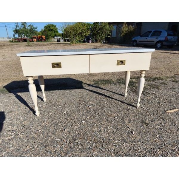 Console vintage bois et formica