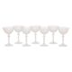 Set of 7 Regency Fidenza Crystal Champagne Glasses