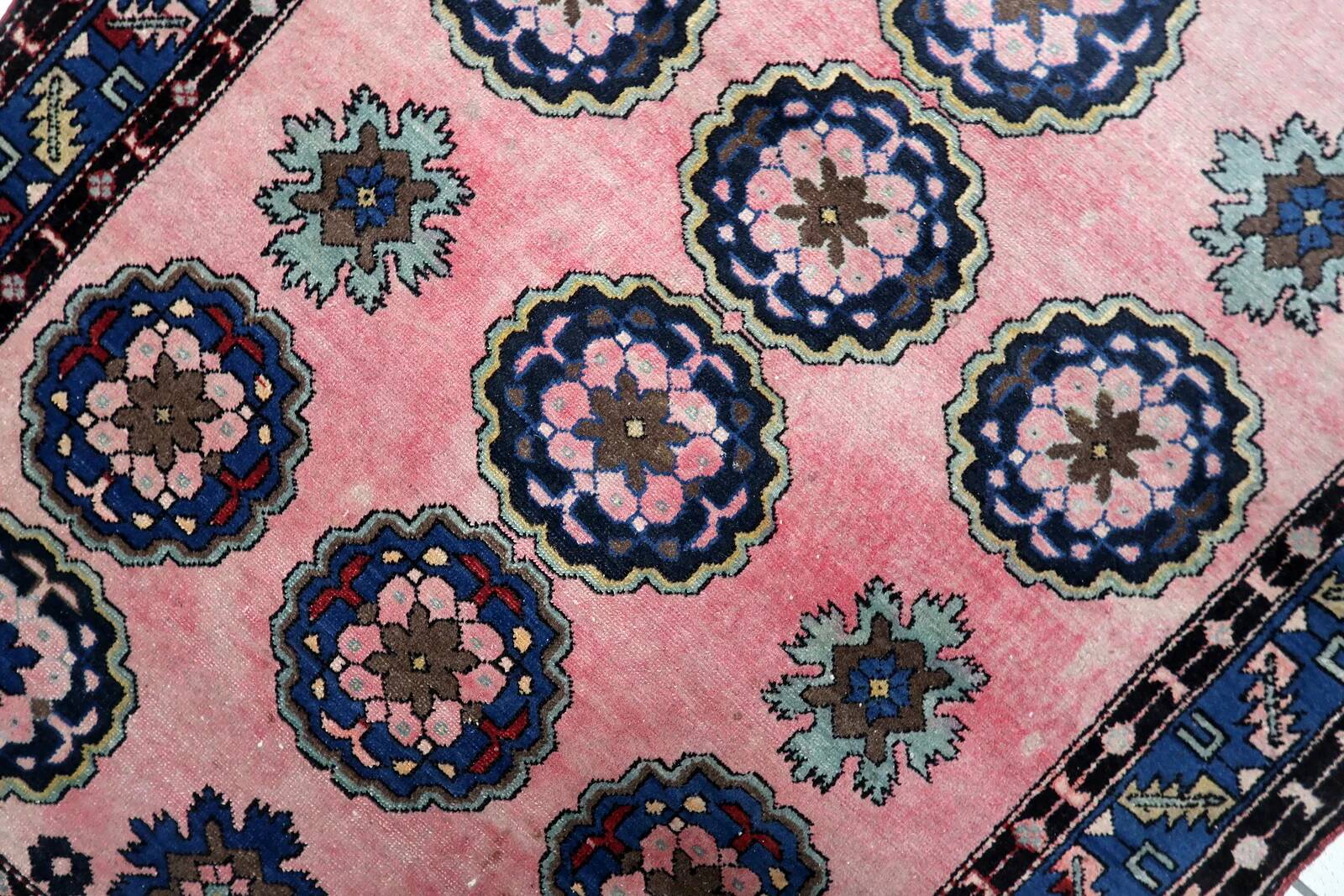 Handmade vintage Persian Malayer rug 115cm x 188cm, 1950s