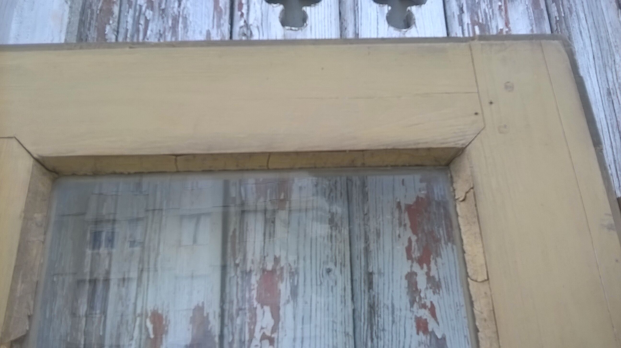 Old glazed interior door