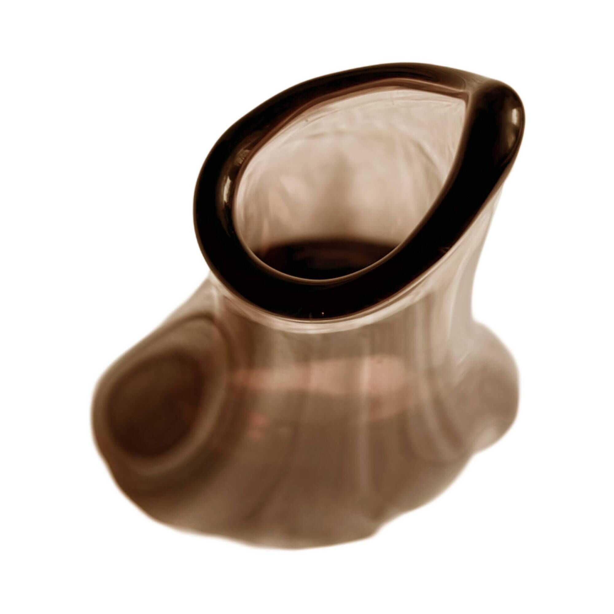 Glass vase, designed by M. Klinger, Železny Brod Sklo, Czechoslovakia, 1960