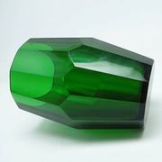 Art Deco vase, crystal, designed by J. Hoffmann, Bohemia, Czechoslovakia, 1930s