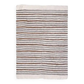 Tapis kilim vintage turc fait main en laine et coton beige marron des années 1970 152x208